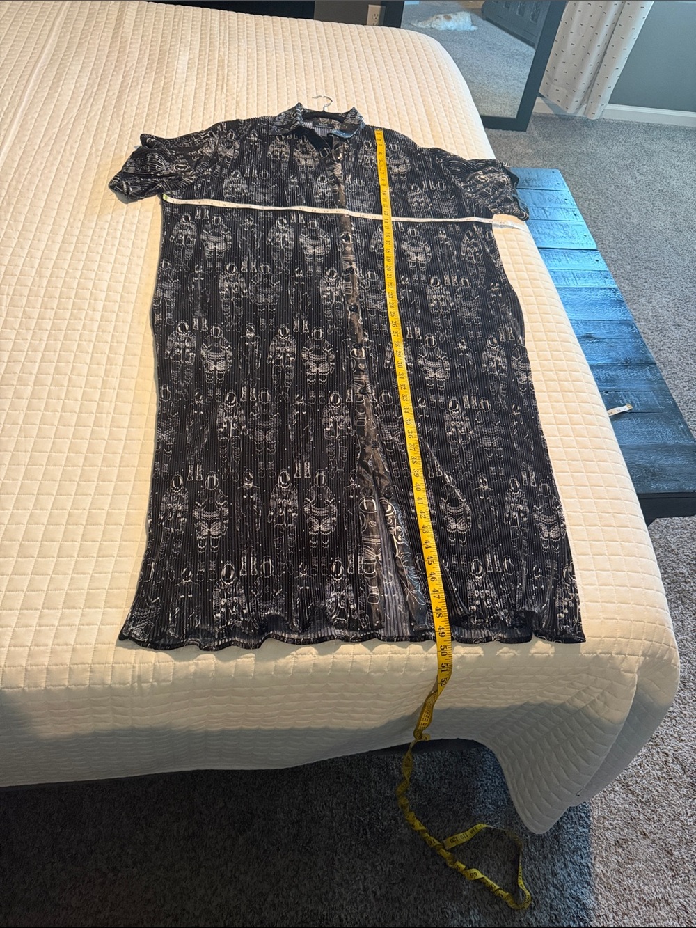Dressed in LALA So Far So Good Plisse dress in Astronauts - NWT! - Picture 9 of 9